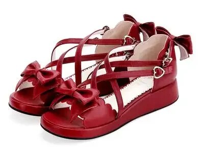 VCshoes Woman Mori Girl Lolita Cosplay Shoes Lady Low Heels Pumps Women Princess Dress Sandals 3cm