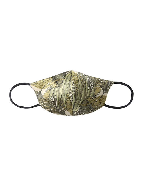 Silk Face Covering Sunscreen Plant Pattern