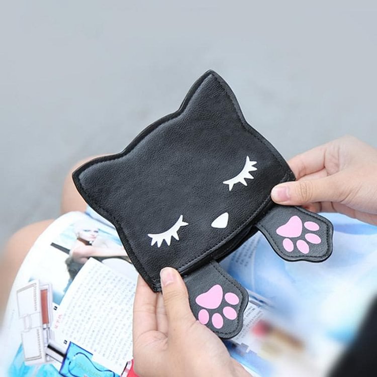 Black/Pink/Brown Kawaii Kitty Mini Purse SP1710274