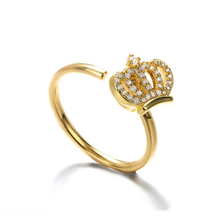 Crown Stress Relief Anxiety Spinner Ring