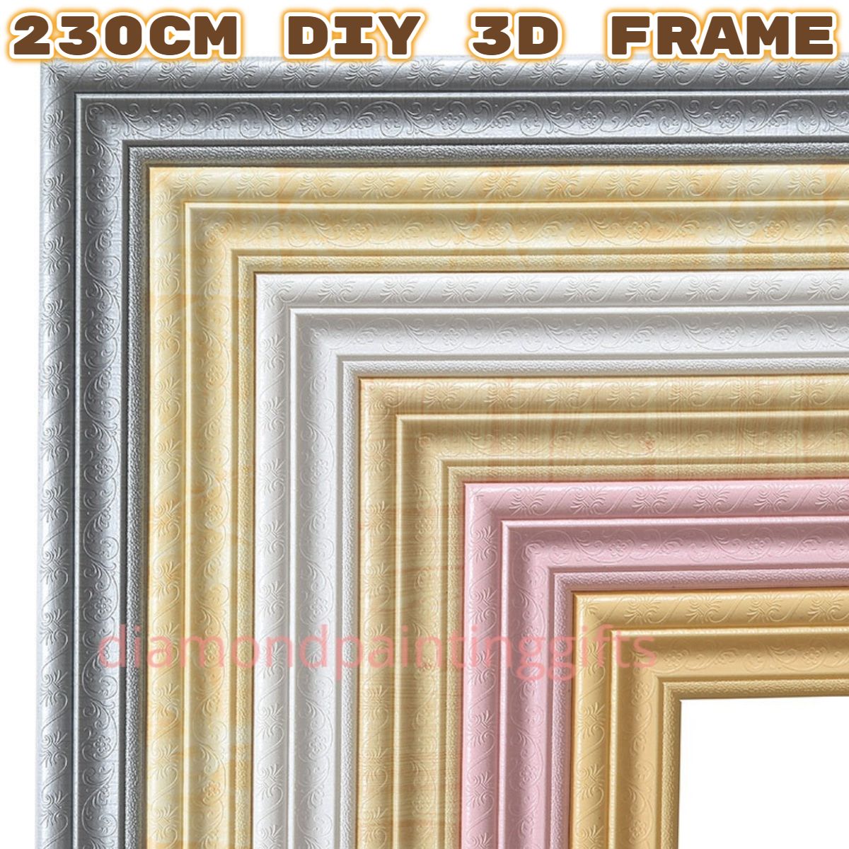 DIY 230cm Diamond Painting Selfadhesive Photo Frame/ Wall Sticker