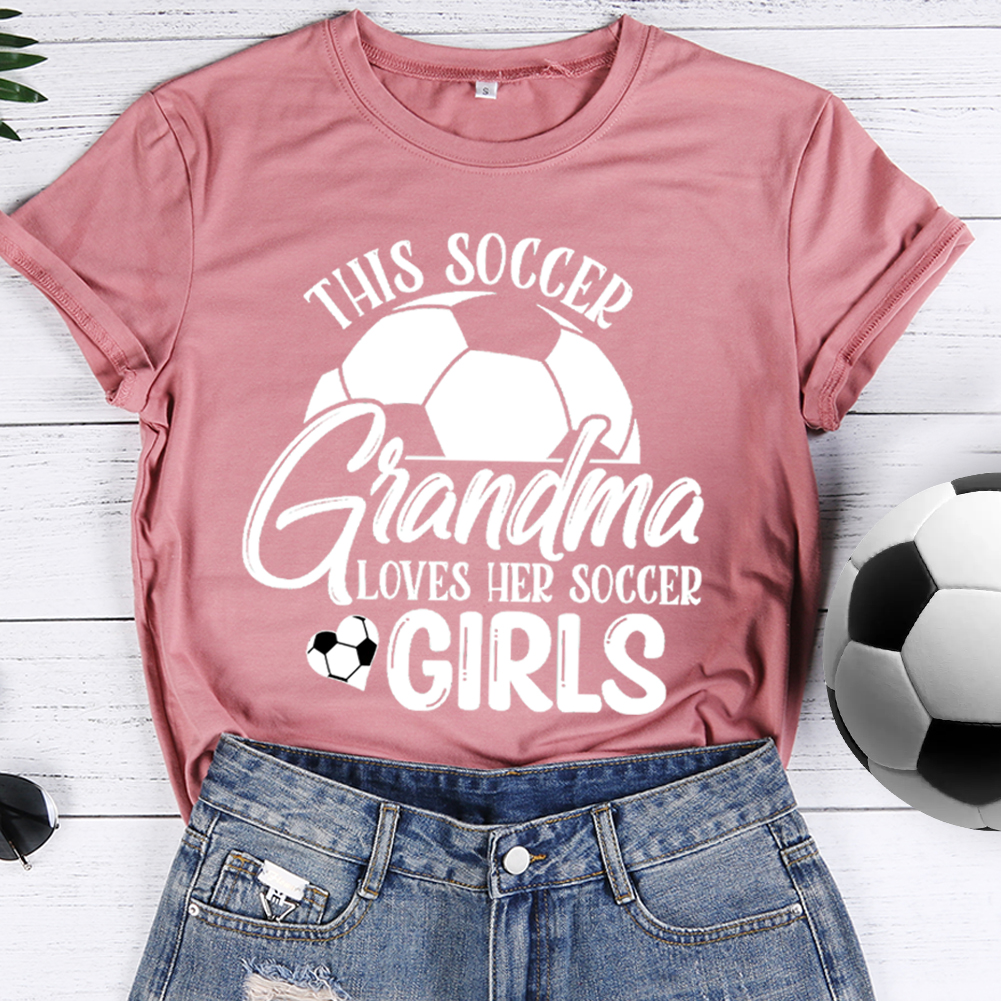 This soccer grandma loves her soccer girl T-Shirt Tee-014473-Guru-buzz