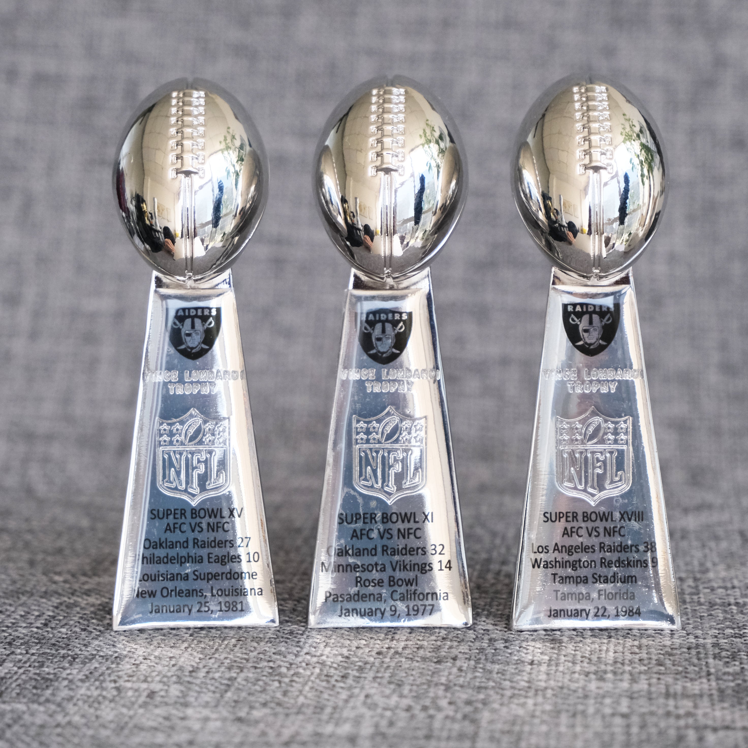 Las Vegas Raiders（Los Angeles Raiders） Super Bowl Trophy Team Logo