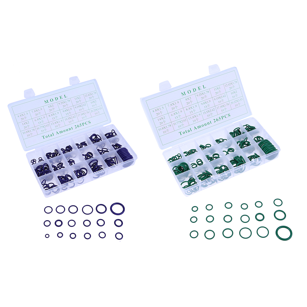 265pcs Universal 18 Size Car Air Conditioner O Ring Auto Rubber Seal Circle, Purple, 501 Original
265pcs Universal 18 Size Car Air Conditioner O Ring Auto Rubber Seal Circle, Purple, 501 Original
