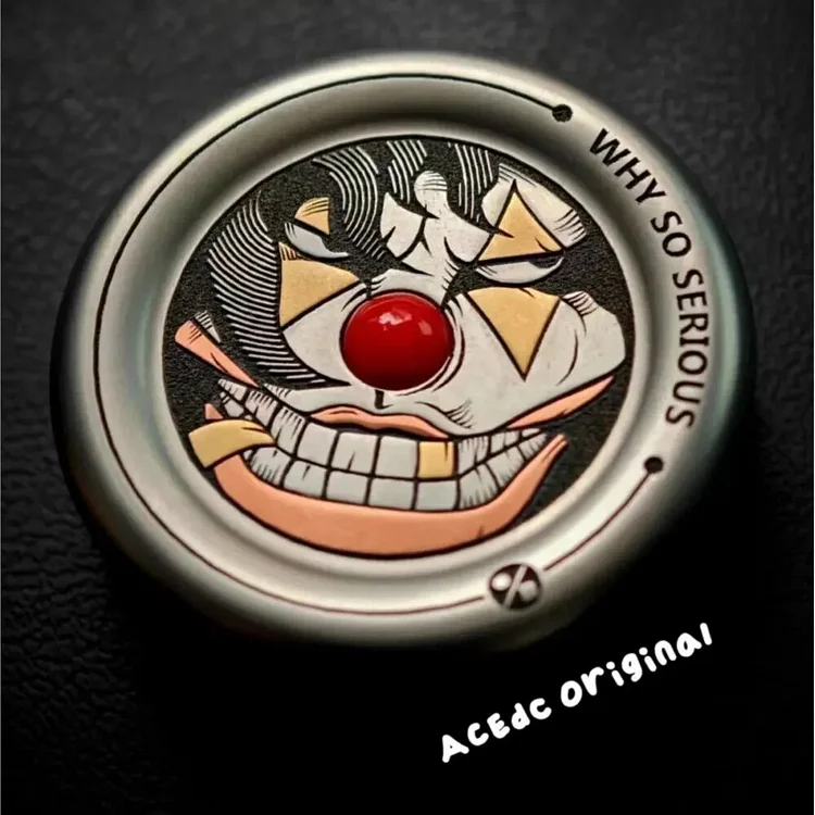 ACEdc & One Bean Mechanical Milk Cap 2.0 Noise Coin Push Coin Slider Fingertip Gyro Stress Relief Toy EDC