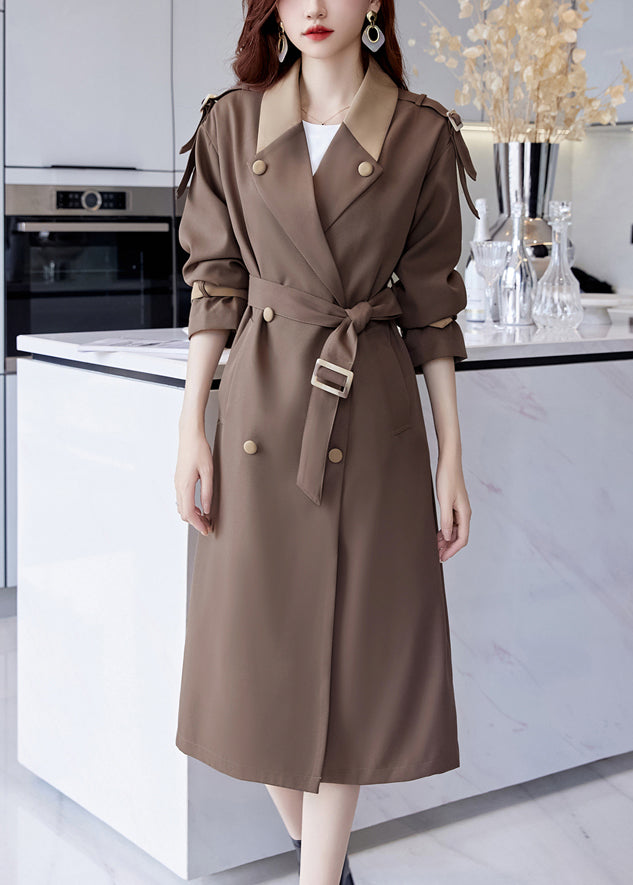 Beau | Women's Mid-Length Trench Coat with Buttons