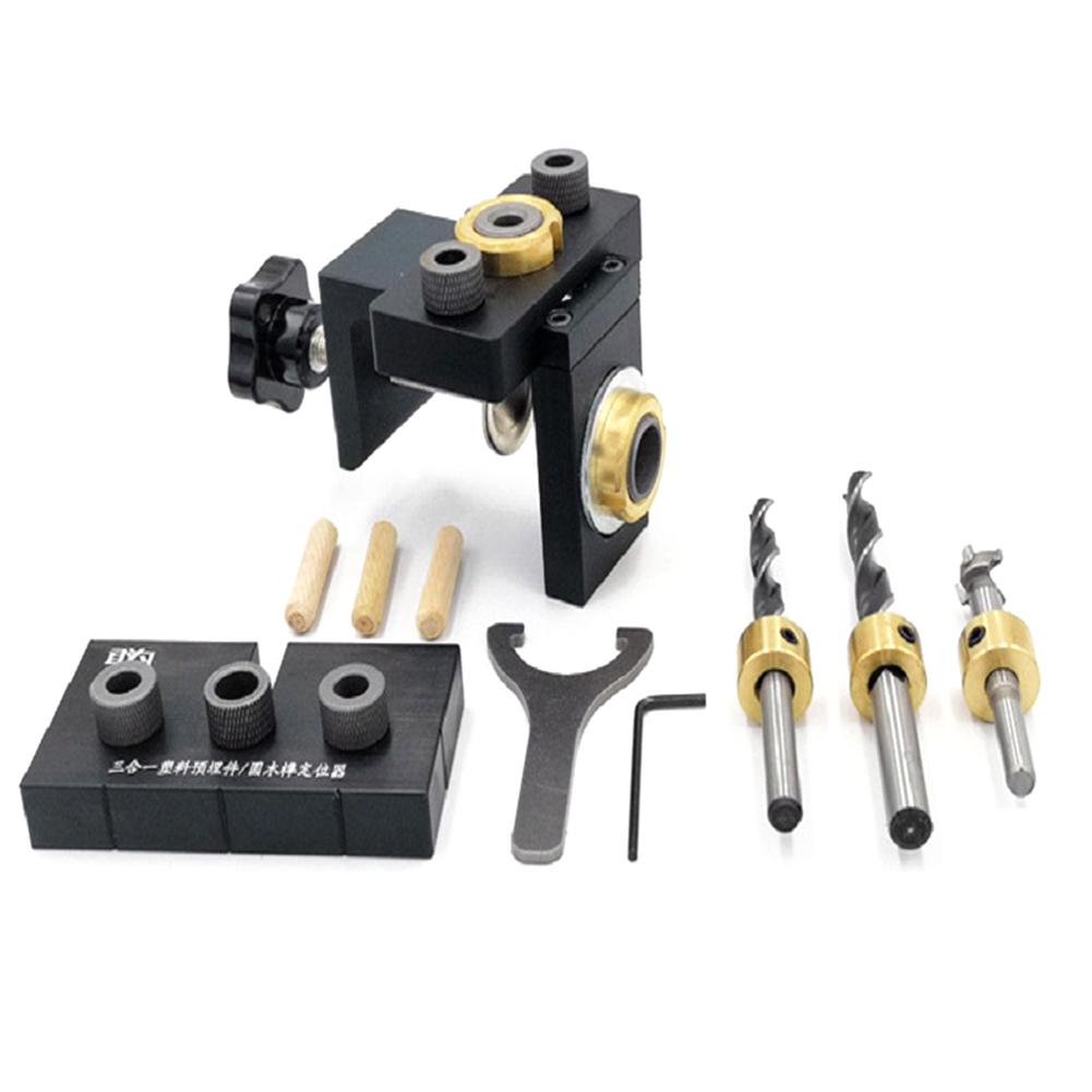 3 in 1 Adjustable Doweling Jig Woodworking Pocket Hole Jig Drilling Guide Locator Puncher Round Tenon Tools, 501 Original
3 in 1 Adjustable Doweling Jig Woodworking Pocket Hole Jig Drilling Guide Locator Puncher Round Tenon Tools, 501 Original