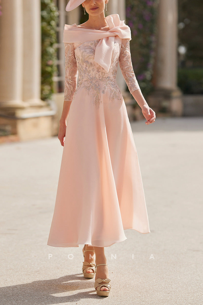 green emerald velvet dress A-Line Long Sleeves V-Neck Empire-Waist Mother of the Bride Dress – GUIUU main image 1