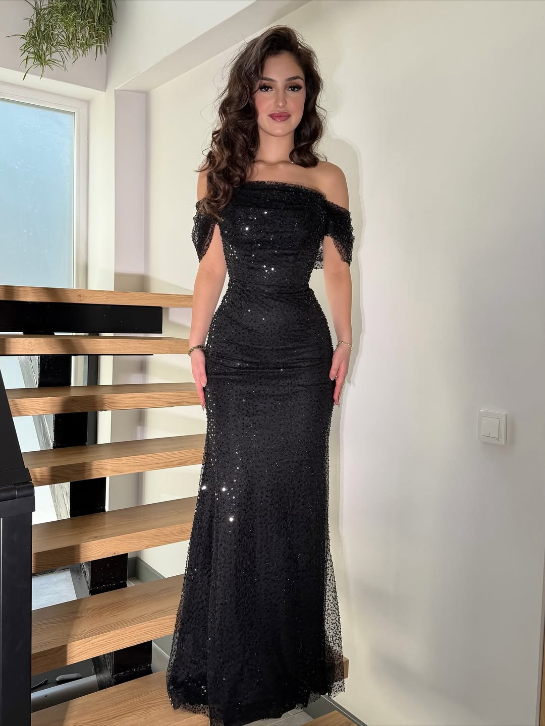 Off-The-Shoulder Strapless Sleeveless High-Waisted Long Mermaid Prom Dress With Beading | YK0665 Wellcucu