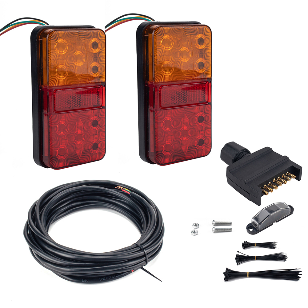 10 LED Trailer Tail Lights 5-Core Wire License Plate Marker Light Plug Kit, 501 Original
10 LED Trailer Tail Lights 5-Core Wire License Plate Marker Light Plug Kit, 501 Original