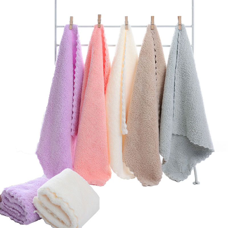 coral velvet towel