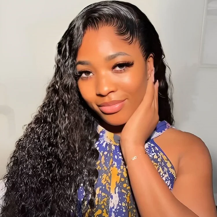 M-Shaped Hairline Deep Wave HD Lace 13x4 Frontal Wig Lagos Hairline Wigs
