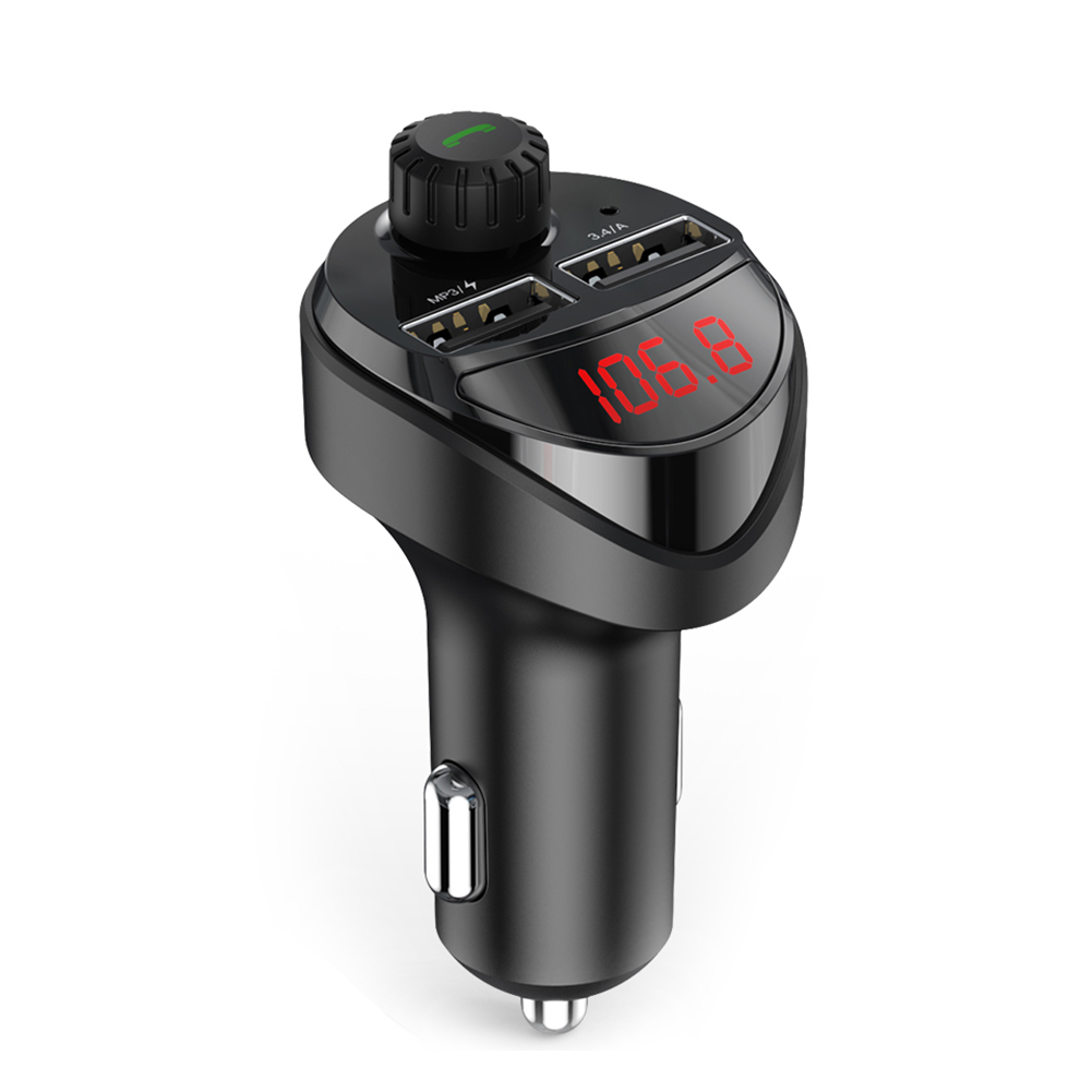 Car Bluetooth 4.2 FM Transmitter MP3 Player 3.4A Dual USB Charger (Black), 501 Original
Car Bluetooth 4.2 FM Transmitter MP3 Player 3.4A Dual USB Charger (Black), 501 Original