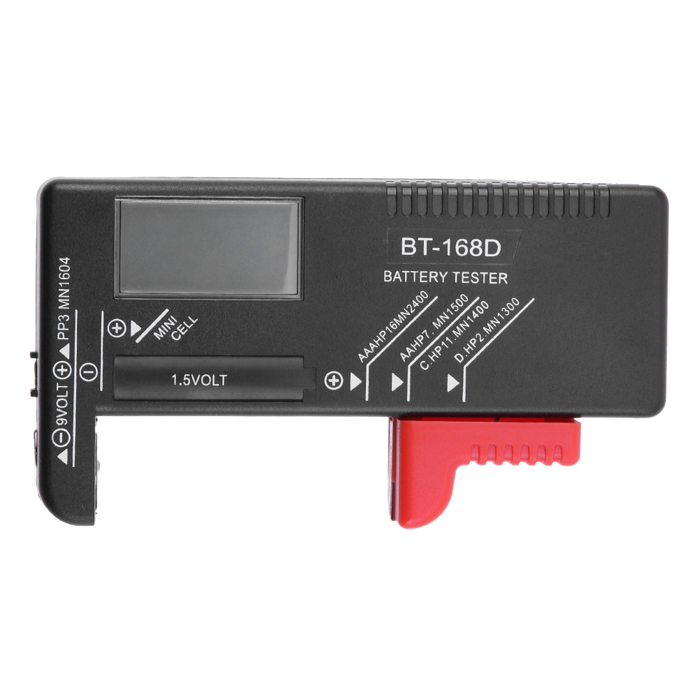 Universal LCD Digital Display Battery Tester for AAA AA Button Cell PPP3, 501 Original
Universal LCD Digital Display Battery Tester for AAA AA Button Cell PPP3, 501 Original