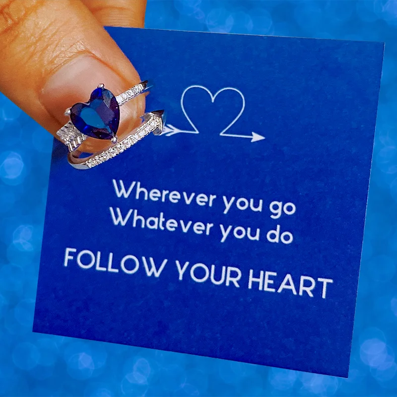 For Daughter - Follow Your Heart Arrow Ring