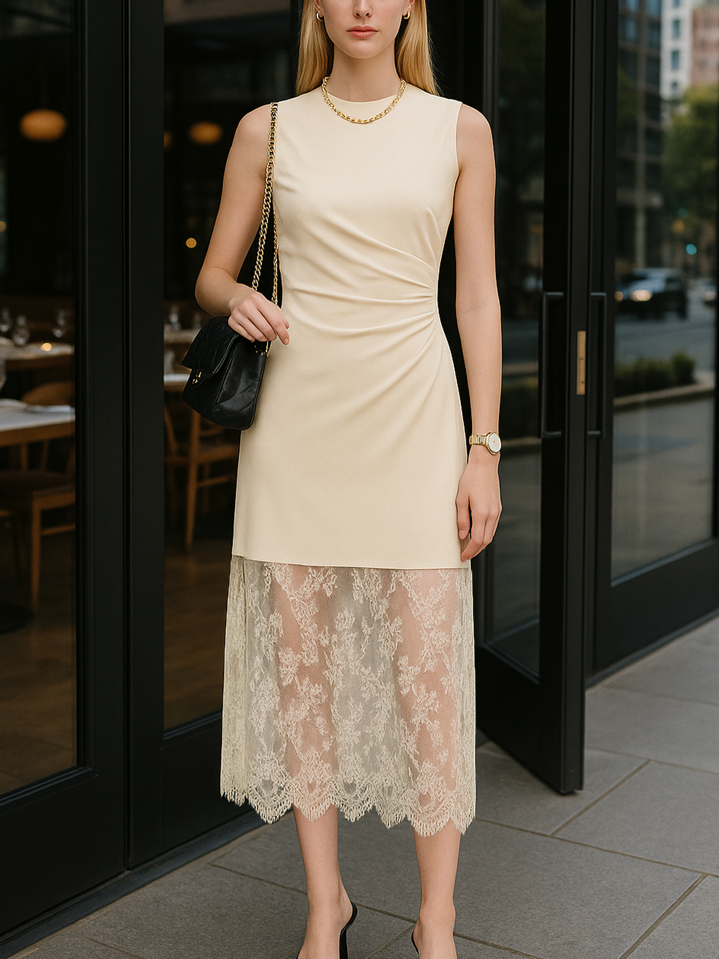 Dress Elegance beige main image 0
