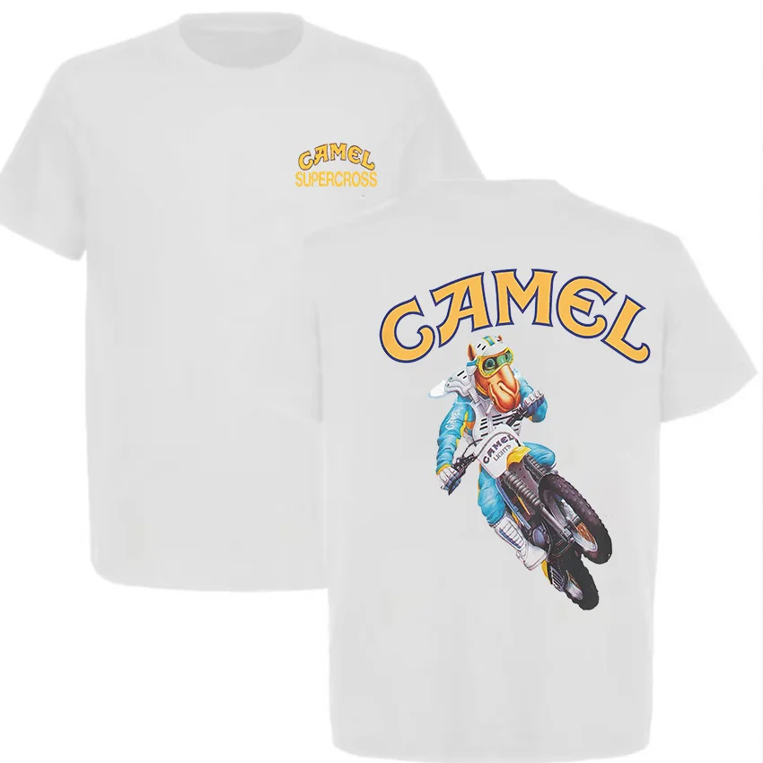 Camel Supercross Printed Unisex Oversized T-shirt - Devcarry