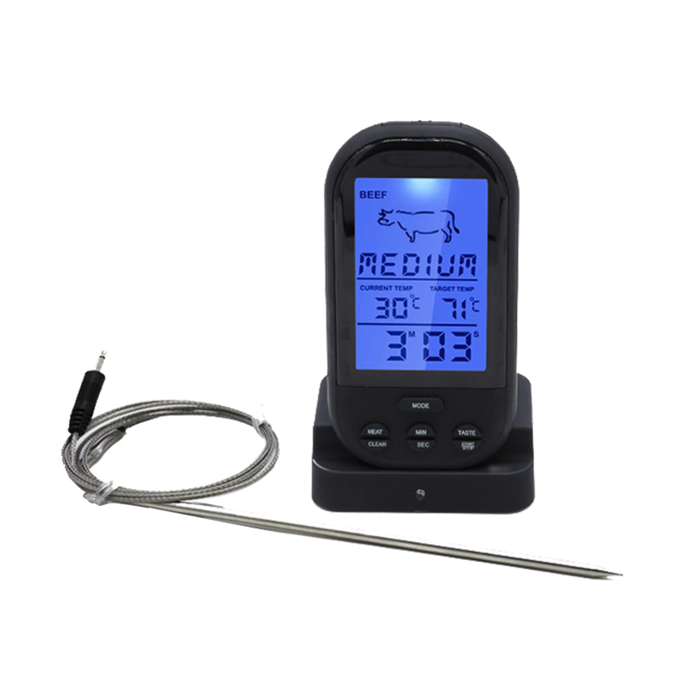 Wireless BBQ Thermometer Alarm Timer Kitchen Electronic Digital Meat Probe, 501 Original
Wireless BBQ Thermometer Alarm Timer Kitchen Electronic Digital Meat Probe, 501 Original