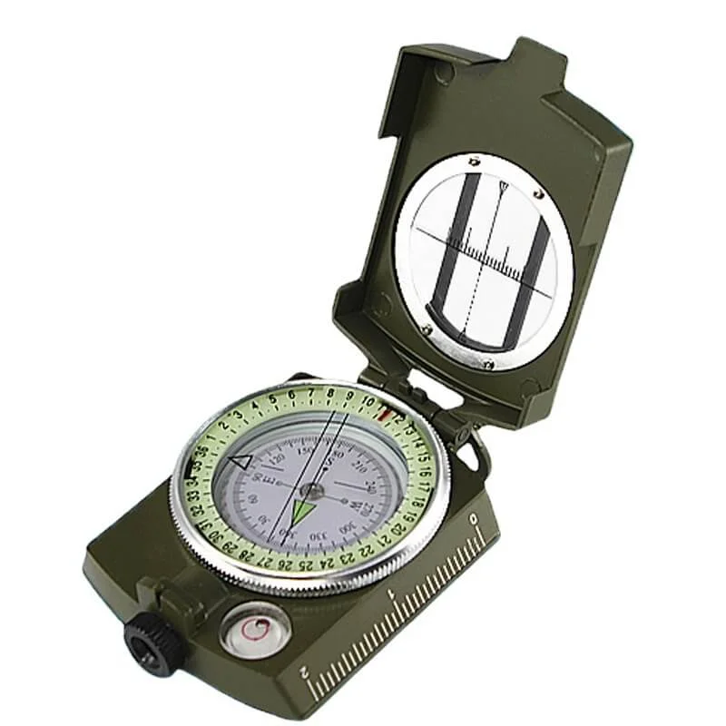 2023 U.S. metal compass high-grade folding military standard military fan K4580 multi-functional luminous compass