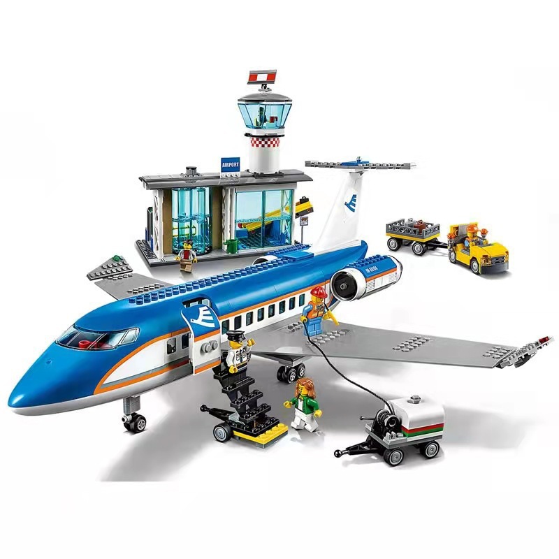 airport building blocks set display