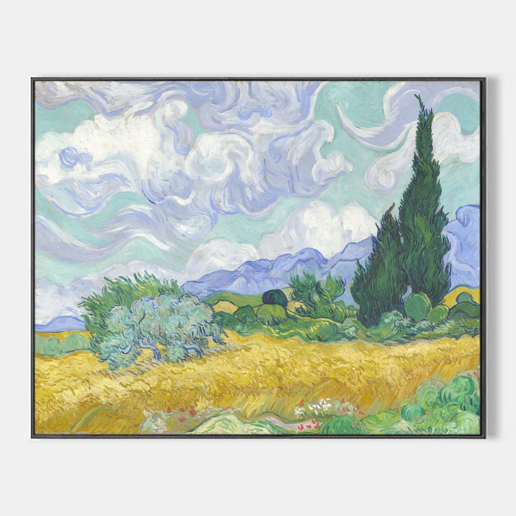 Arabelart Wheat Field with Cypresses by Vincent van Gogh - Famous Art Reproduction