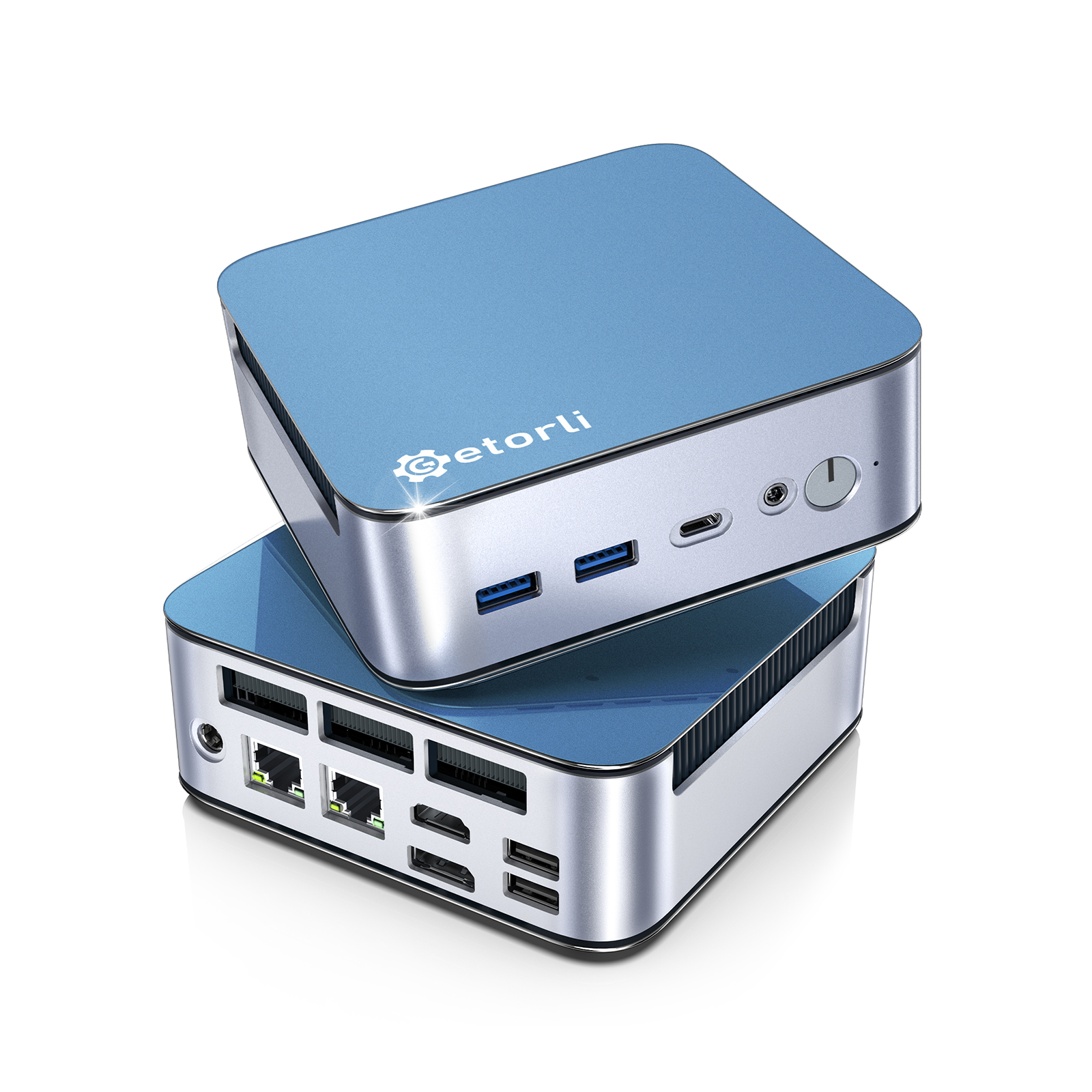 Getorli GT103 Mini PC AMD Ryzen 7 6800H(Max 4.7GHz), 32GB LPDDR5