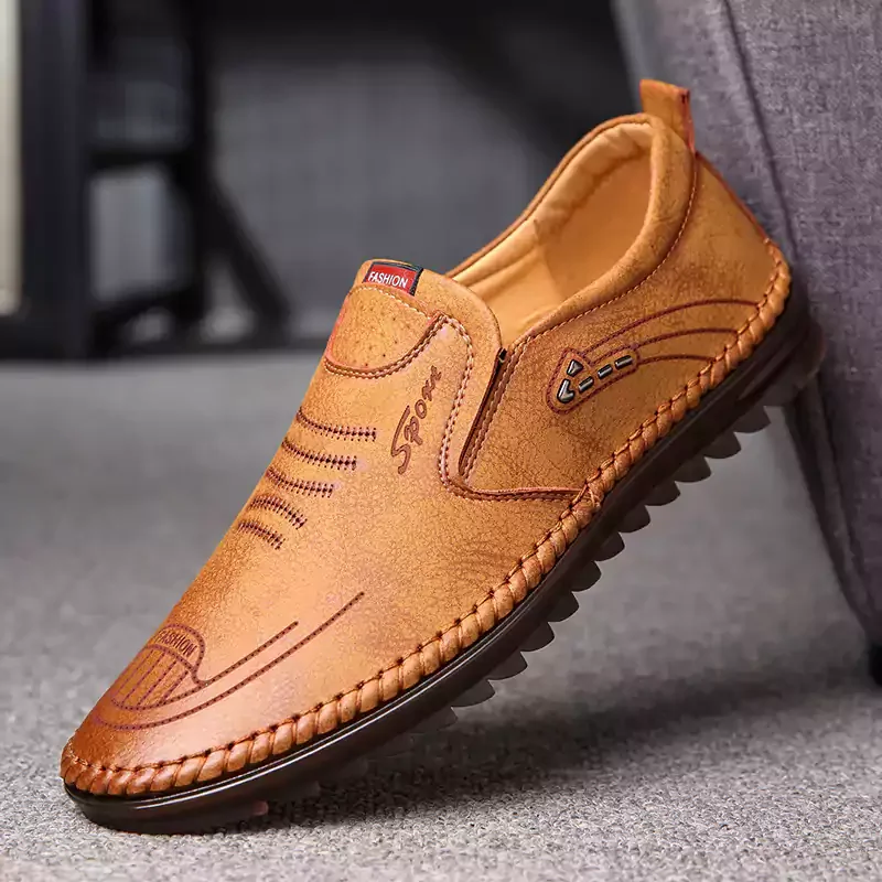 Letclo™ New Leather Shoes Non-slip Business Casual Men's Shoes letclo Letclo