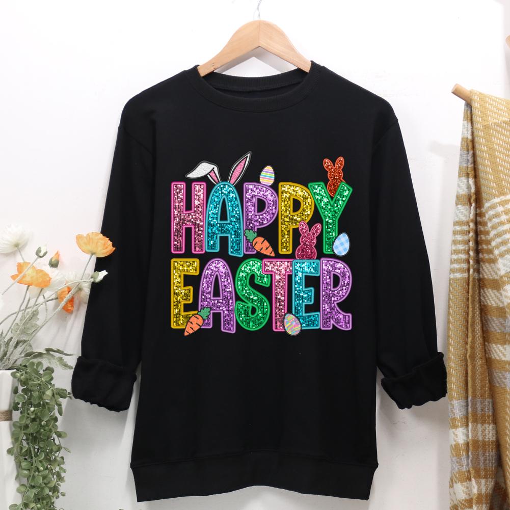 Happy Easter Women Casual Sweatshirt-0025329-Guru-buzz