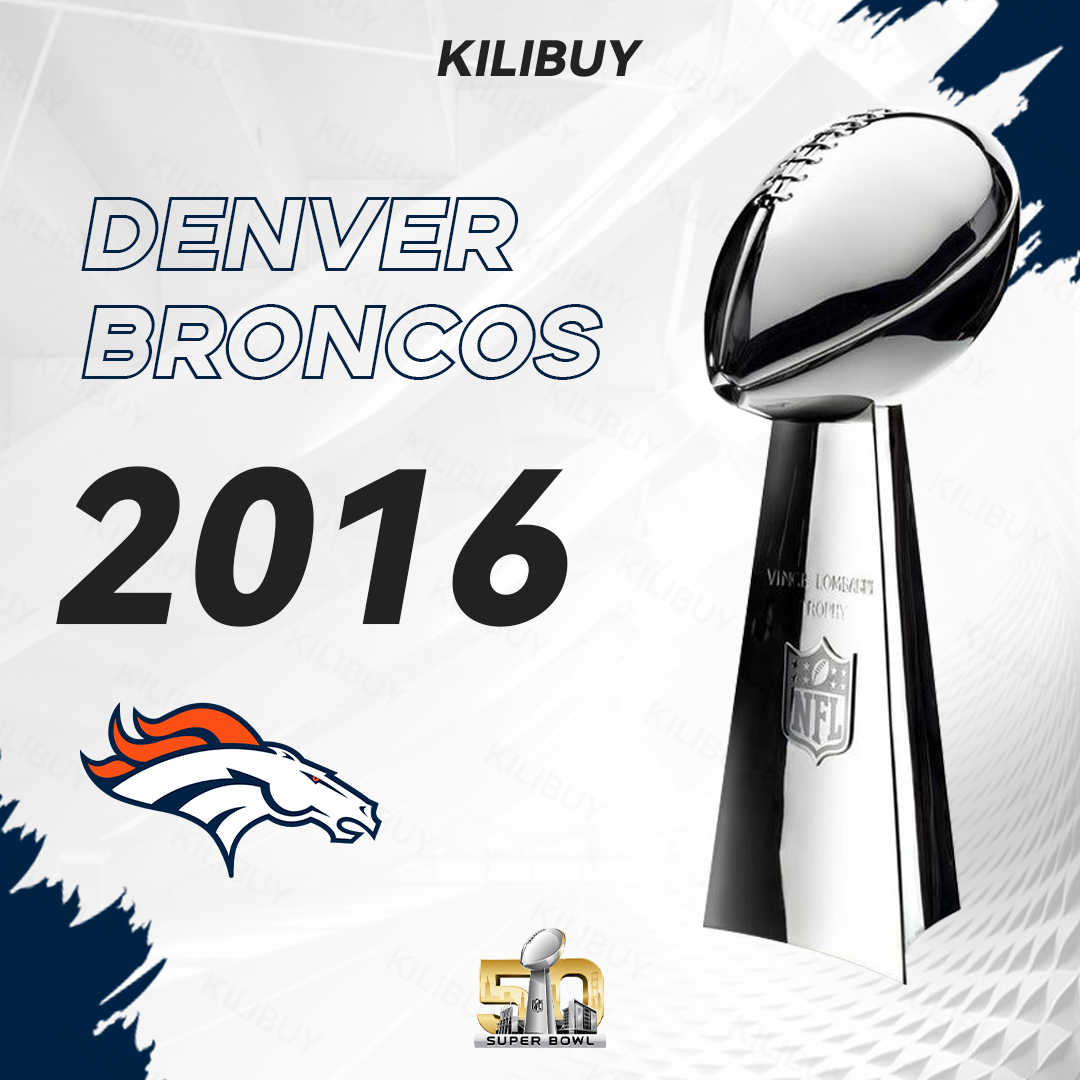 Vince Lombardi Trophy, Super Bowl 50, L Denver Broncos