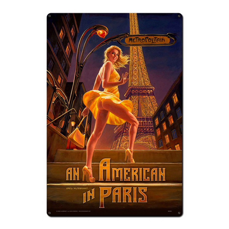Pin Up Girl- Vintage Tin Signs/Wooden Signs - 20*30cm/30*40cm