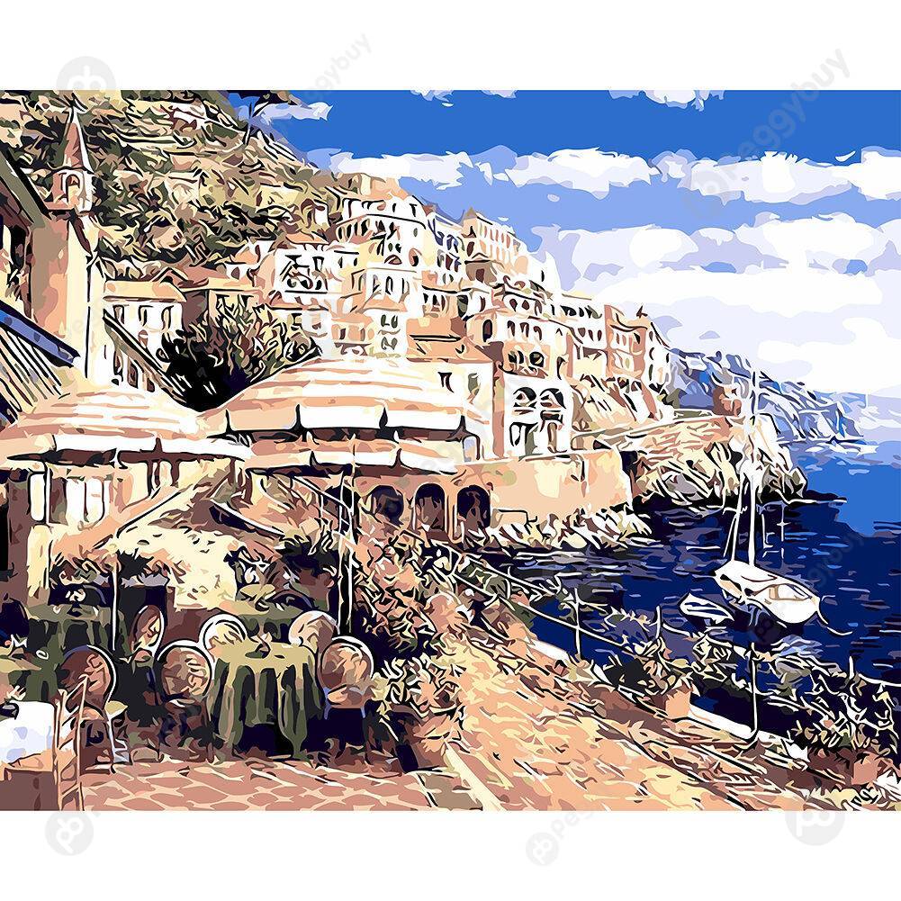 40x50cm Seaside Cabin Painting By Numbers Acrylic Paint Wall Art Picture, 501 Original
40x50cm Seaside Cabin Painting By Numbers Acrylic Paint Wall Art Picture, 501 Original
