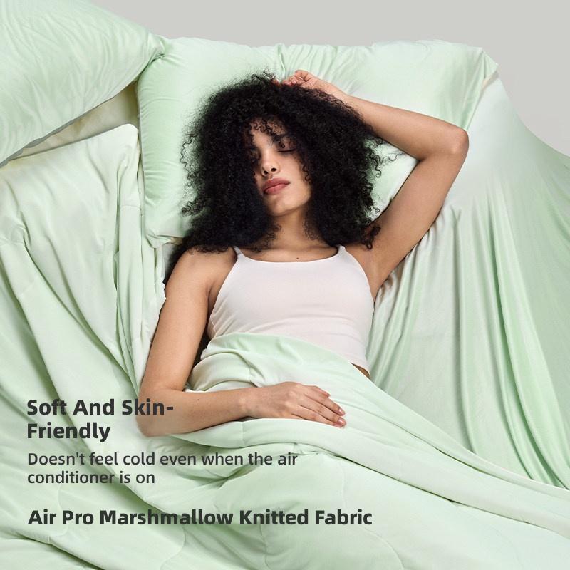 Ice-Soft Dual-Sensation Summer Quilt for Cooling Comfort