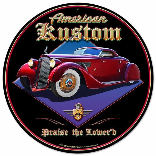 Garage- Round Shape Tin Signs/Wooden Signs - 30*30CM