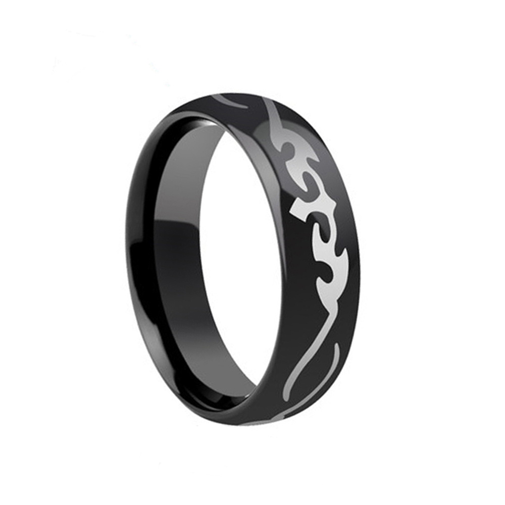 Are Black Full Arc High Polished Laser tungsten rings