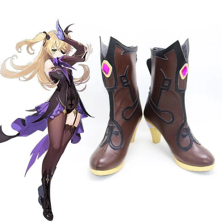 Fischl Brown Cosplay Shoes CC0269