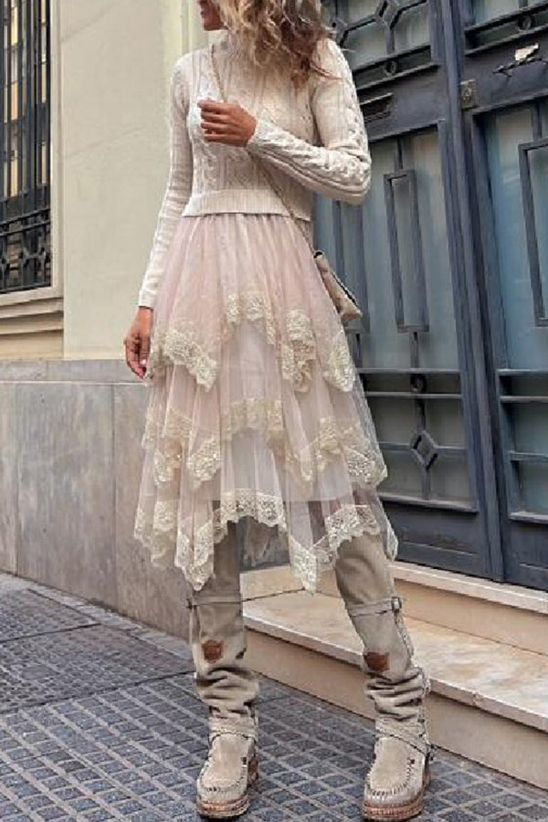 • FUSSY MADE • DIA SHAPED NET SKIRT main image 1