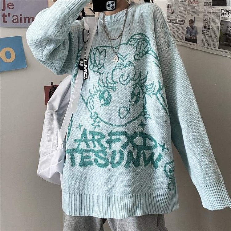 Kawaii Sailor Moon Knitted Sweater SP15960