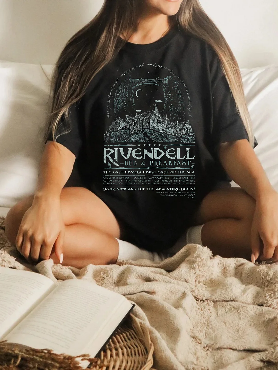 LOTR Sweatshirt. Rivendell Tshirt / DarkAcademias /Darkacademias