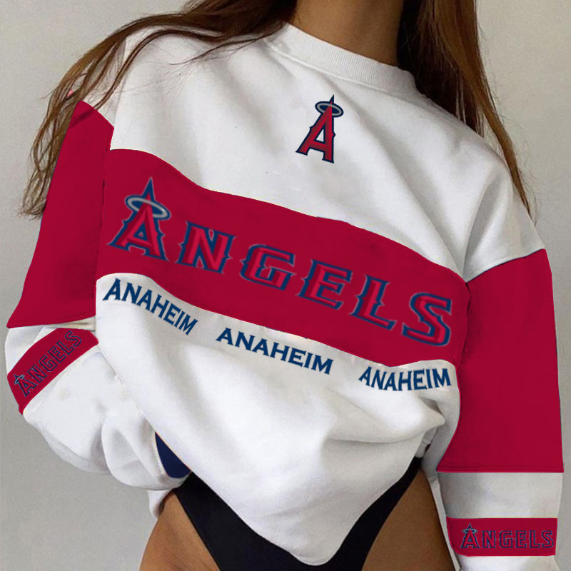 Women's Support Los Angeles Angels Baseball Print Sweatshirt