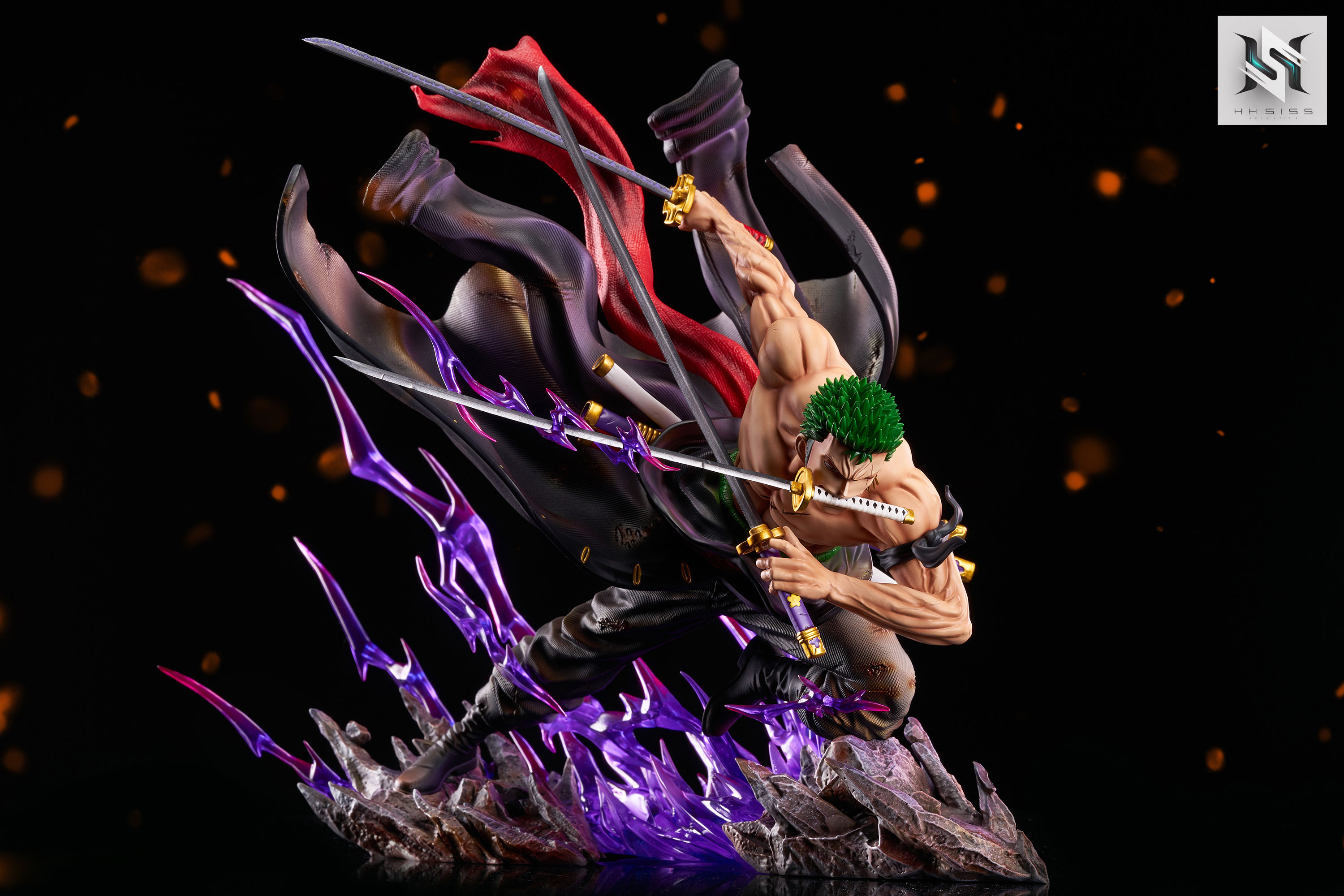 1 6 Scale Onigashima Roronoa Zoro - One Piece Resin Statue - Hs Studio 