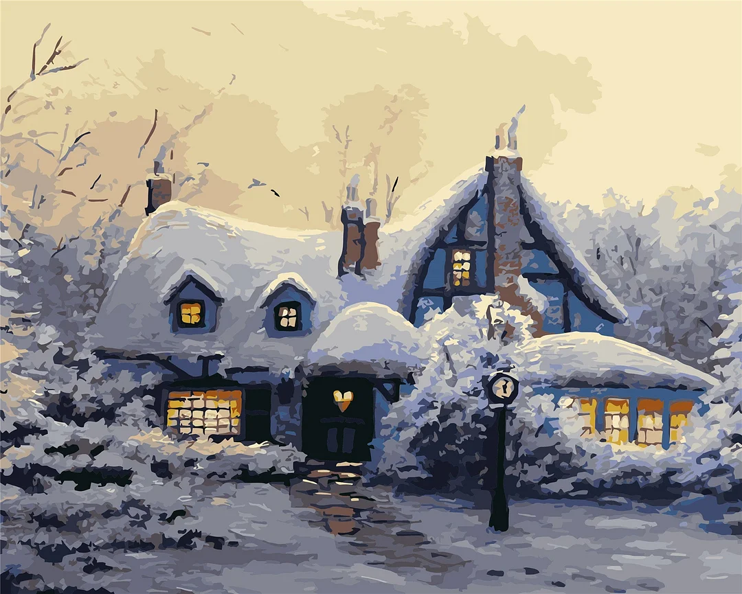 Christmas Paint By Numbers Kits UK WH-80679