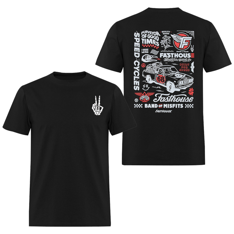 Fasthouse Band Of Misfits Printed Men's T-shirt - Devcarry