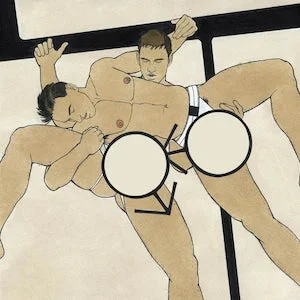 pornhint Pornhint WRESTLING JOCKS, male, nude, graphic, gay, men, shirtless, adult, mature, jock, erotic, cartoon, figure, sexy, painting
