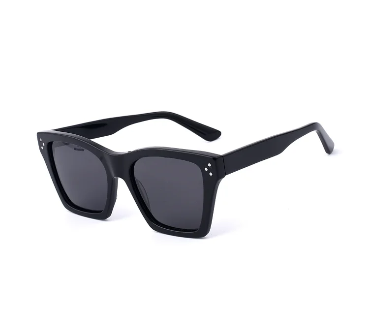 New Fashion italian unisex acetate clear double color frame sunglasses