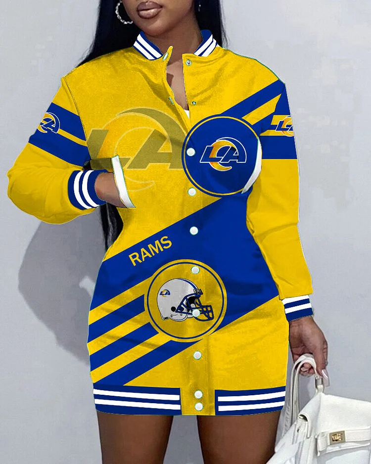 Los Angeles Rams
Limited Edition Button Down Long Sleeve Jacket Dress