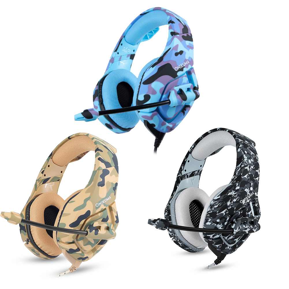 ONIKUMA K1B 3.5mm Wired Camouflage Headphone for PS4 Gamers Computer PC, Grey, 501 Original
ONIKUMA K1B 3.5mm Wired Camouflage Headphone for PS4 Gamers Computer PC, Grey, 501 Original