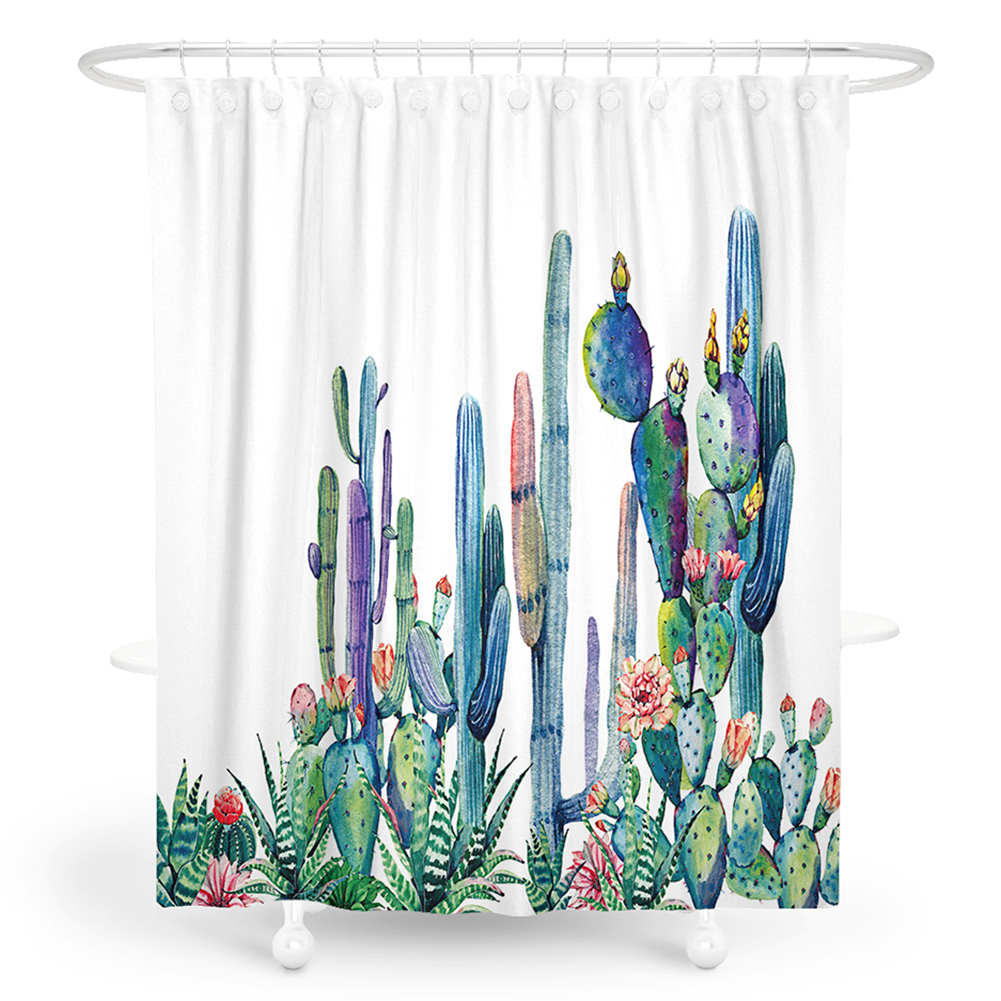 3D Cactus Print Shower Curtain Polyester Bathroom Curtains w/12 Hooks (A, 501 Original
3D Cactus Print Shower Curtain Polyester Bathroom Curtains w/12 Hooks (A, 501 Original