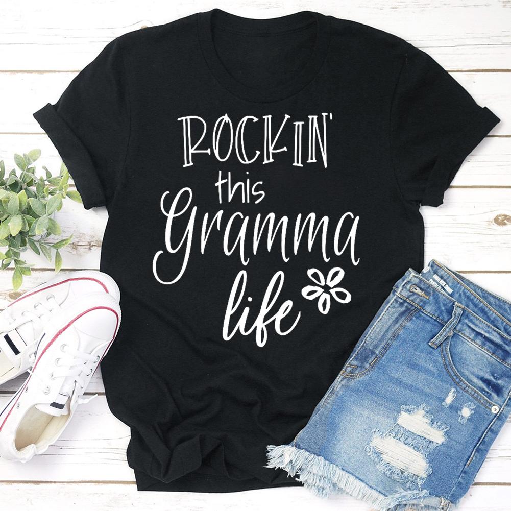 rockin grandma life T-shirt Tee -03666-Guru-buzz