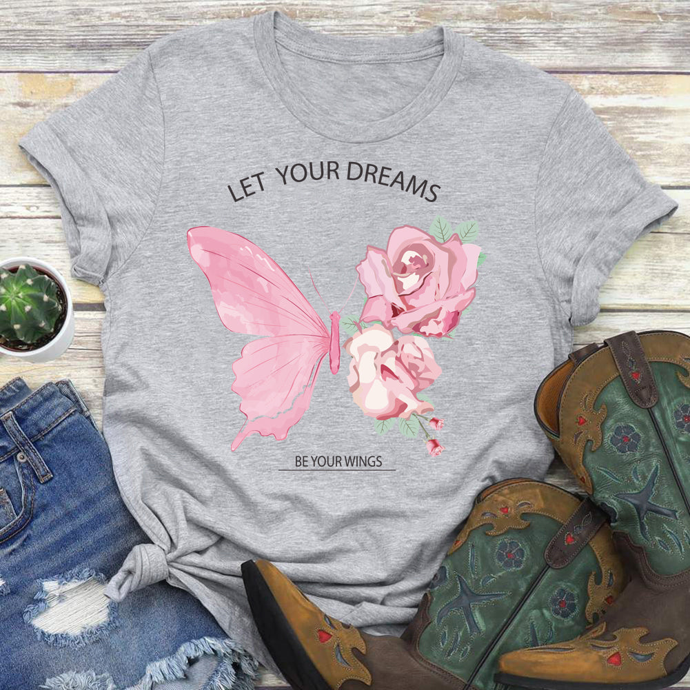 HMD let your dreams be your wings butterfly T-shirt Tee -04098-Guru-buzz