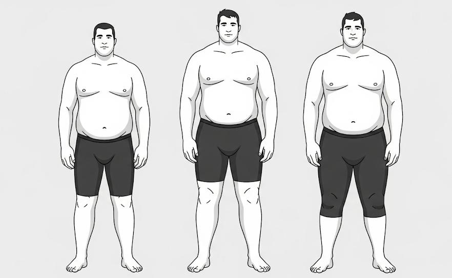 leg-to-torso ratio for big guys